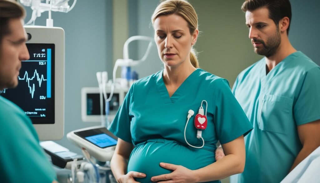 fetal monitoring in DKA in pregnancy