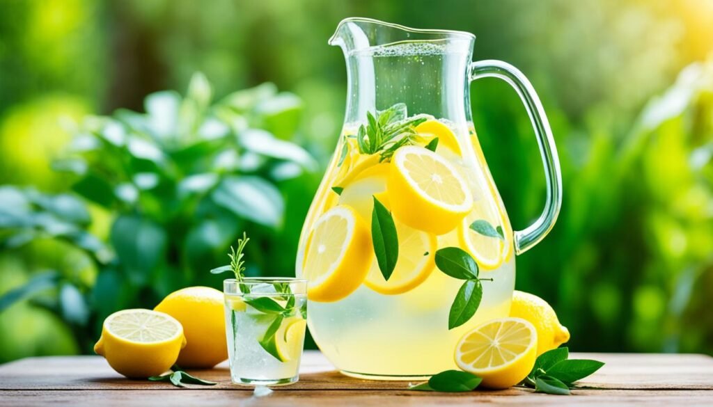 lemon and ginger detox drink