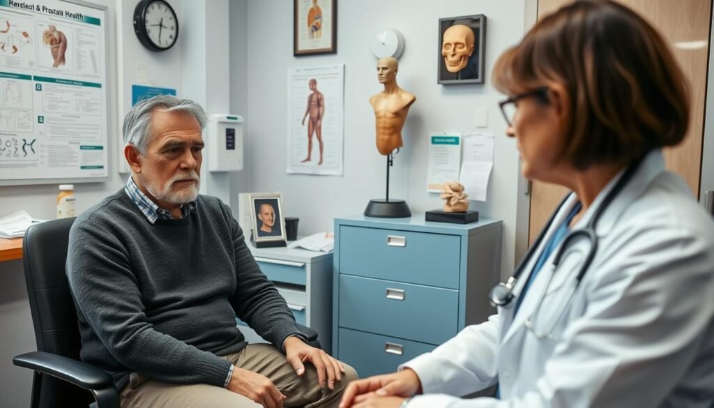 consulting healthcare provider for prostate problems