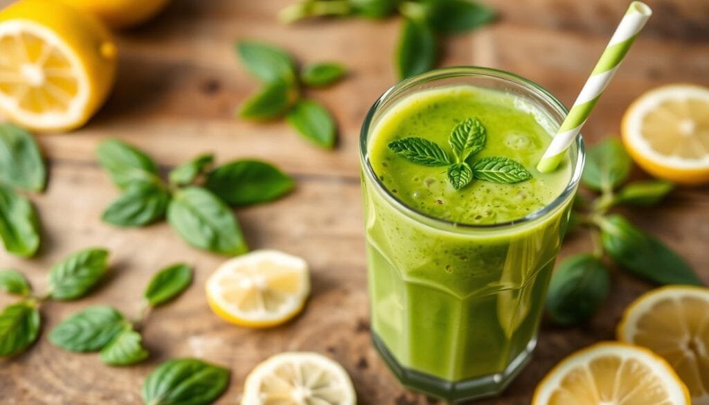 lemon balm green smoothie