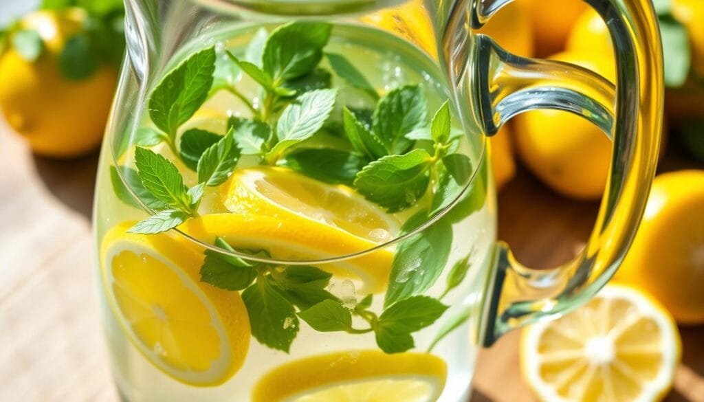 lemon balm infused water