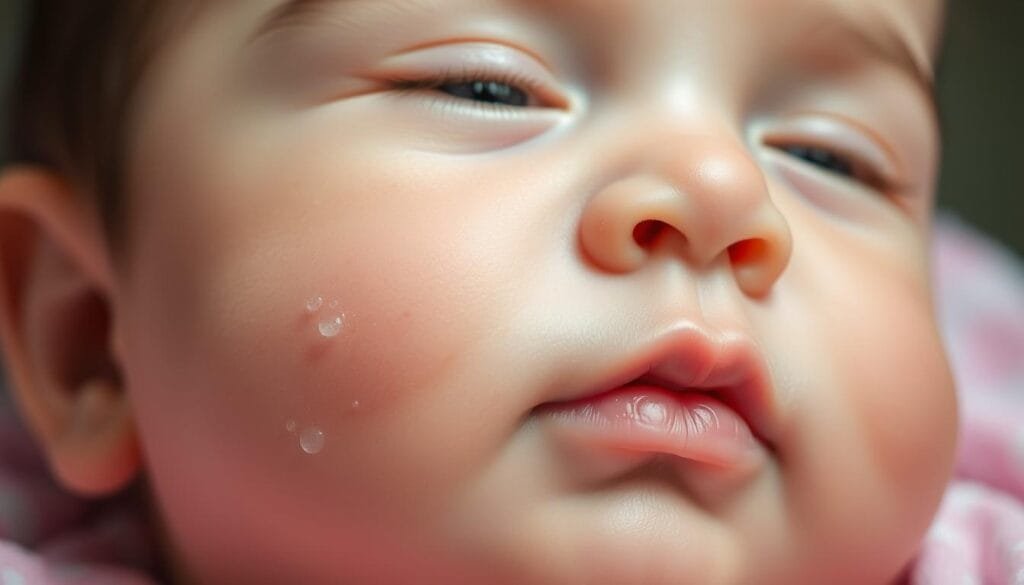 milia and baby acne